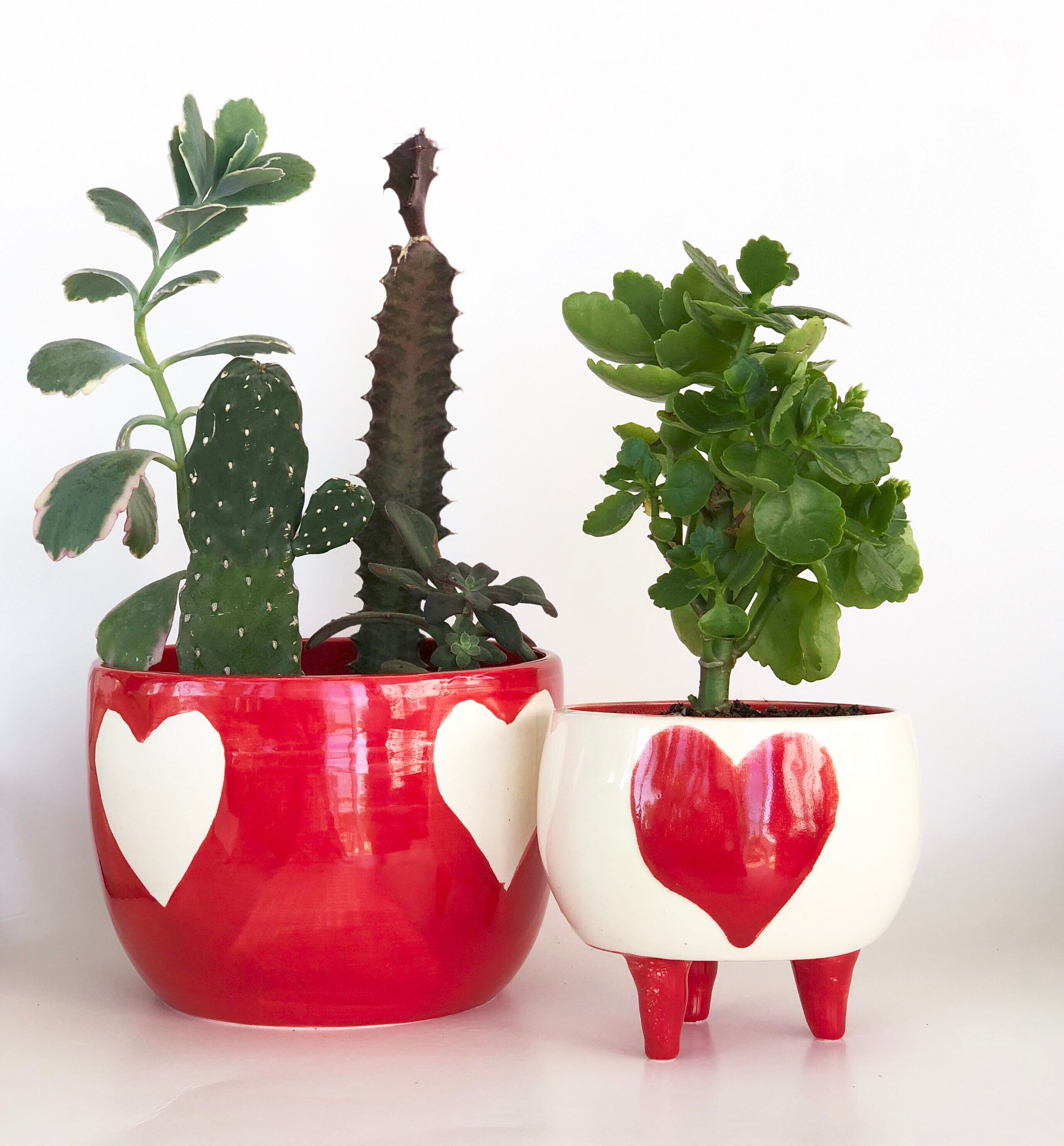 Heart Planter Pot Handmade Plant Pots Heart Pot Cute Pot Etsy