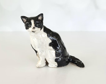 Cat Sculpture Handmade Cat Art Decor Coffee Table Cat Mom Decor Birthday Cat Lover Gift Cat Owner Birthday Kitten Art Birthday Gift New Cat