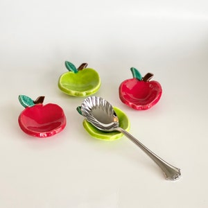 Coffee Spoon Rest, Teaspoon Rest, Spoon Rest, Tea Spoon Holder, Spoon Holder for Coffee, Teacher Gift, Apple Spoon Rest