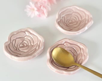 Flower Coffee Spoon Rest Spring Teaspoon Rest Rose Decor Spring Coffee Bar Spring Home Coffee Station Rose Kitchen Decor Coffee Lover Gift