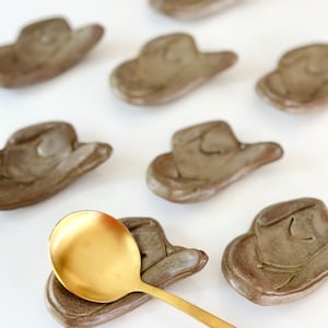 Cowboy Hat Spoon Rest Coffee Western Teaspoon Rest Horse Ranch Gift Texas Home Coffee Bar Cowboy Hat Gift Kitchen Horse Lover Coffee Bar