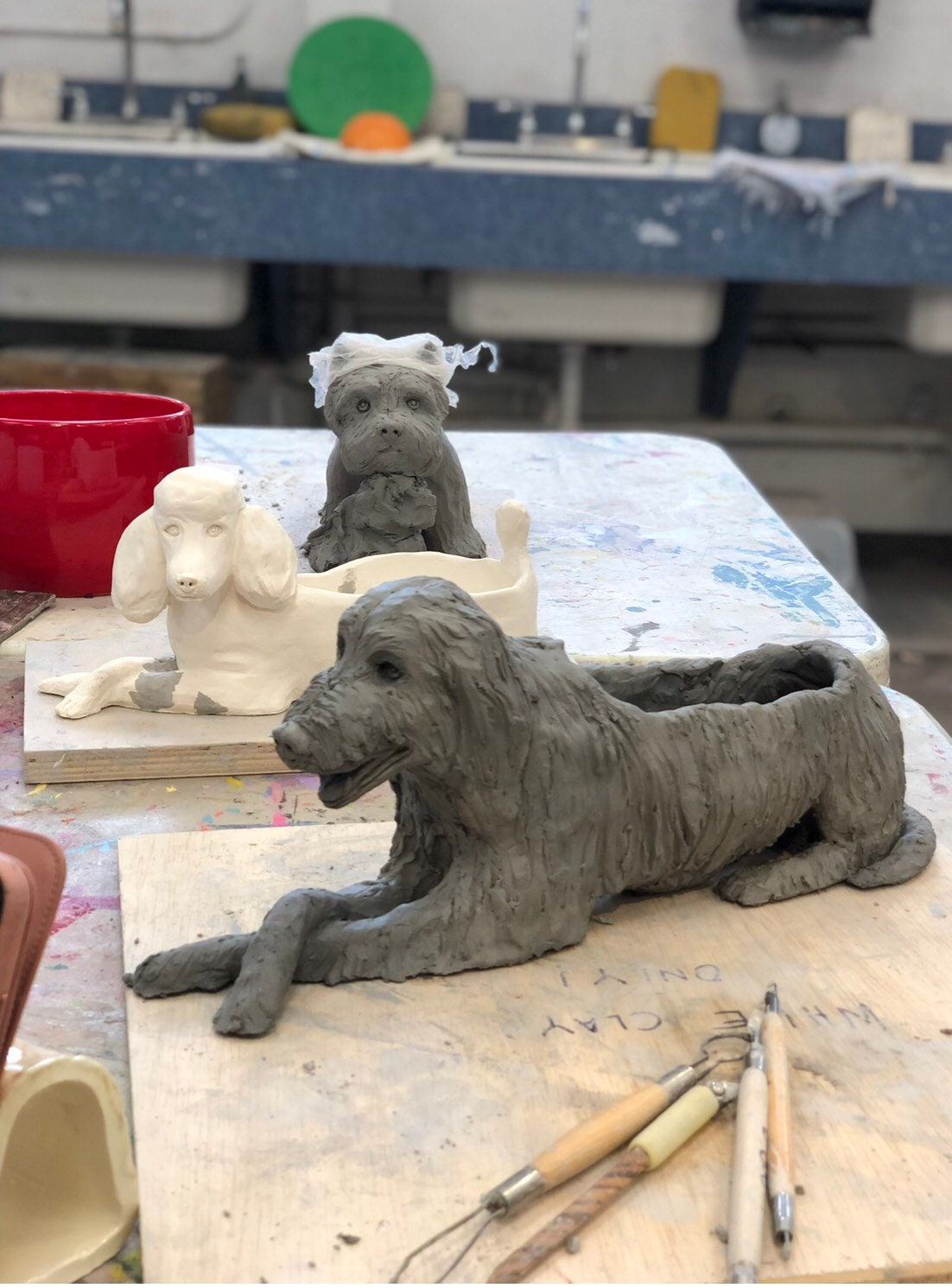 Custom Dog Planter, Personalized Dog Sculpture, Dog Planter, Dog