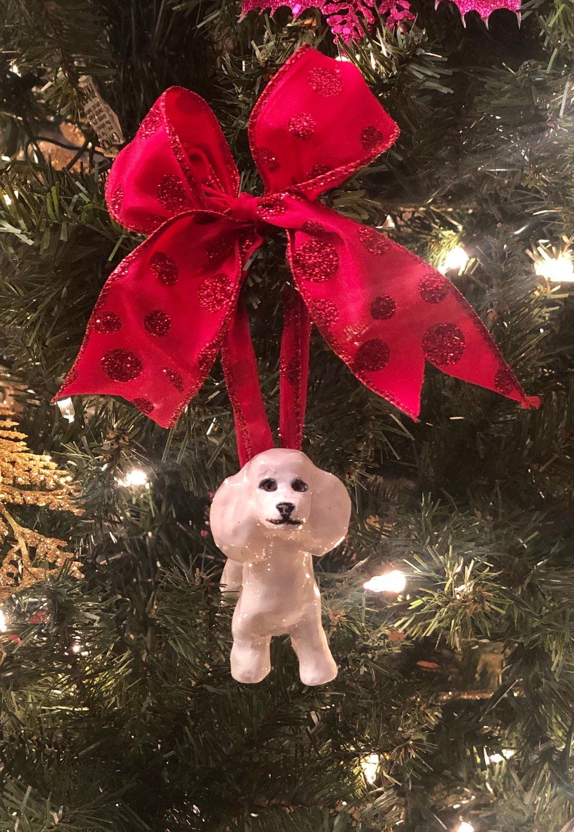 Poodle Christmas Ornament Handmade Poodle Christmas Ornaments