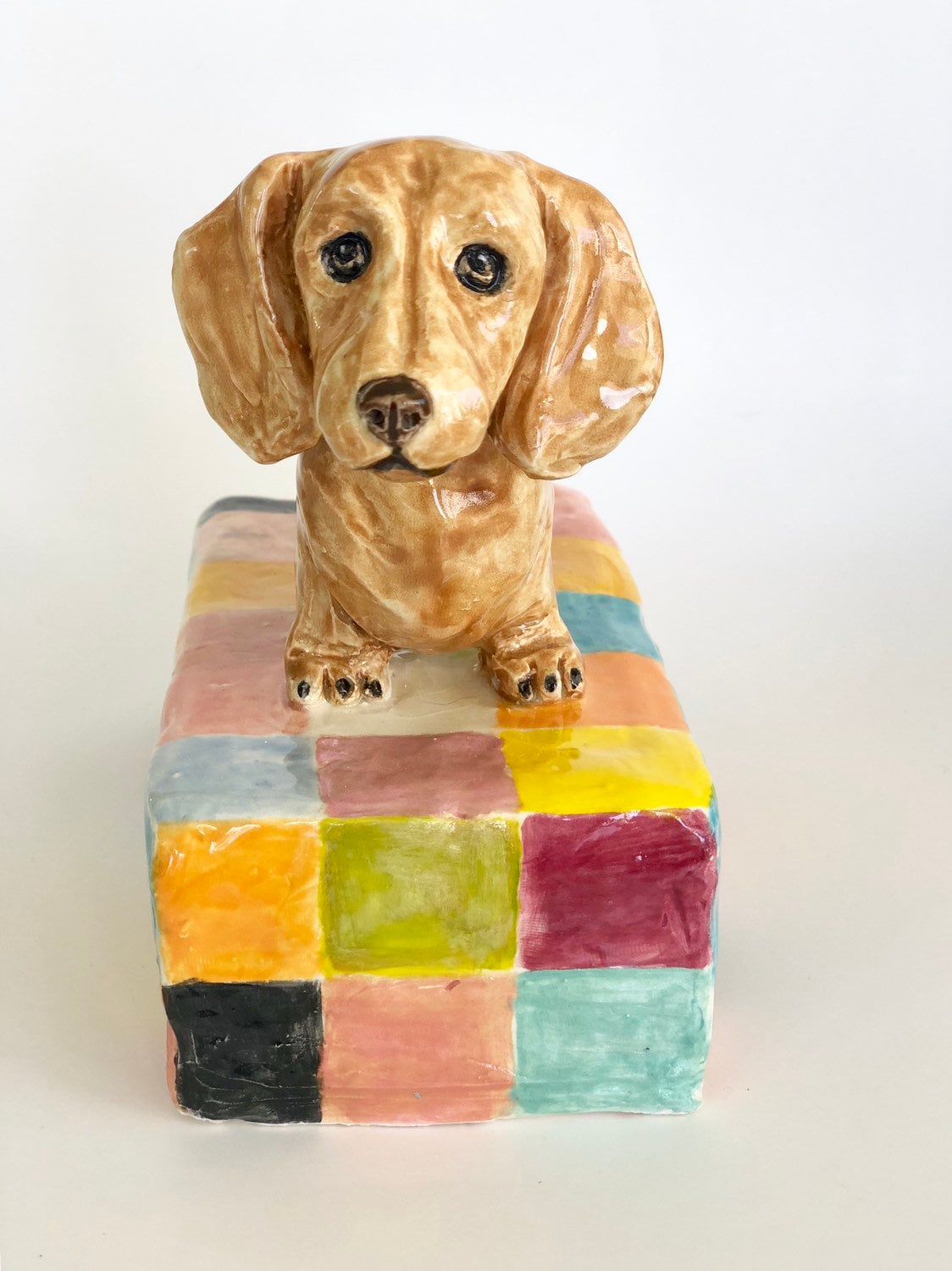 Dachshund Paperweight, Dachshund Art, Dachshund Statue, Dachshund
