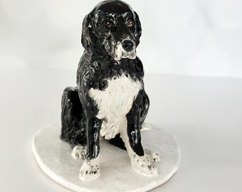 Pet Portrait Dog Statue Pet Paperweight Ceramic Dog Pet Sculpture Dog Memorial Art Dog Lover Gift Pet Loss Gift Pet Memorial Dog Statue Art
