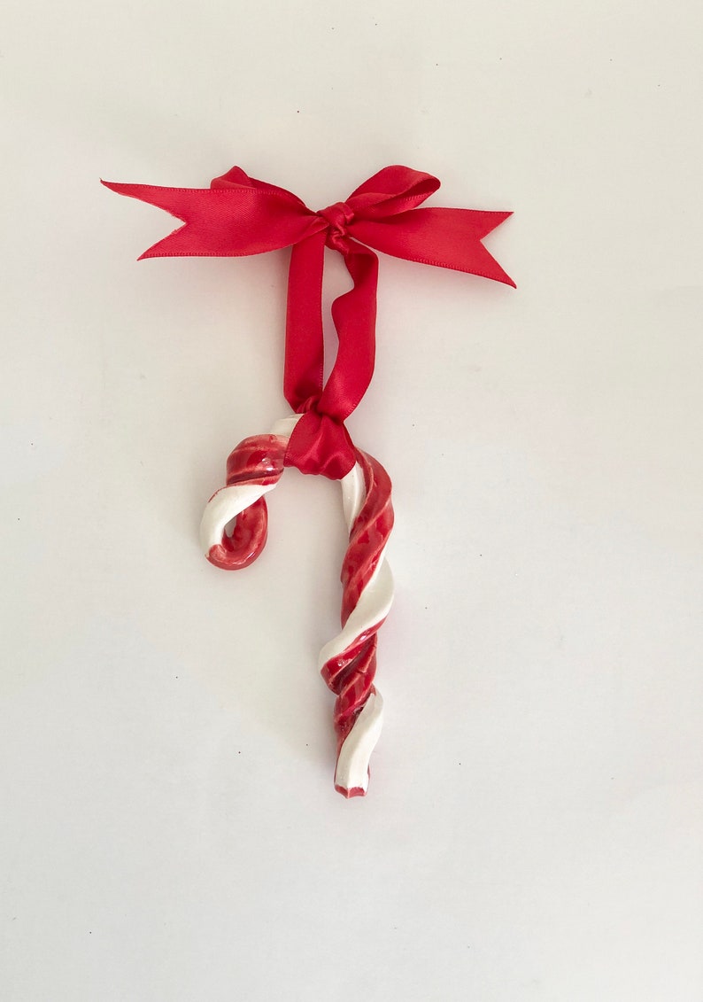 Christmas Ornaments Candy Christmas Ornaments Candy Cane Decorations Ceramic Candy Cane Ornaments Food Ornament Candy Cane Ornaments