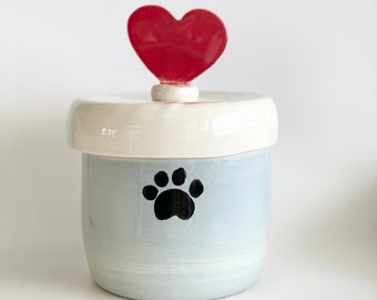 Treat Jar  Dog Treat Jar  Handmade Canister  Cookie Jar  Kitchen Accessories  Kitchen Canister  Dog Cookie Jar  Black And White Kitchen