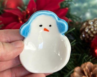 Snowman Teaspoon Rest Coffee Spoon Rest Christmas Coffee Bar Winter Coffee Station Kitchen Christmas Tea Lover Gift Cute Coffee Gift Mom Tea