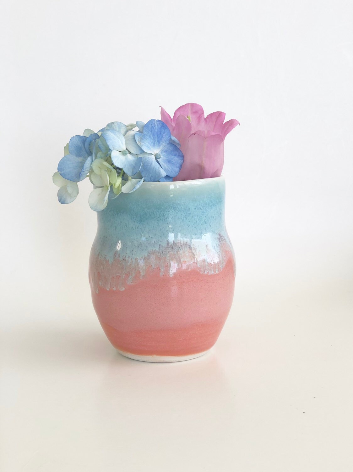 Ceramic Vase, Small Vase, Mini Vase, Mini Flower Vase, Pink Bud Vase