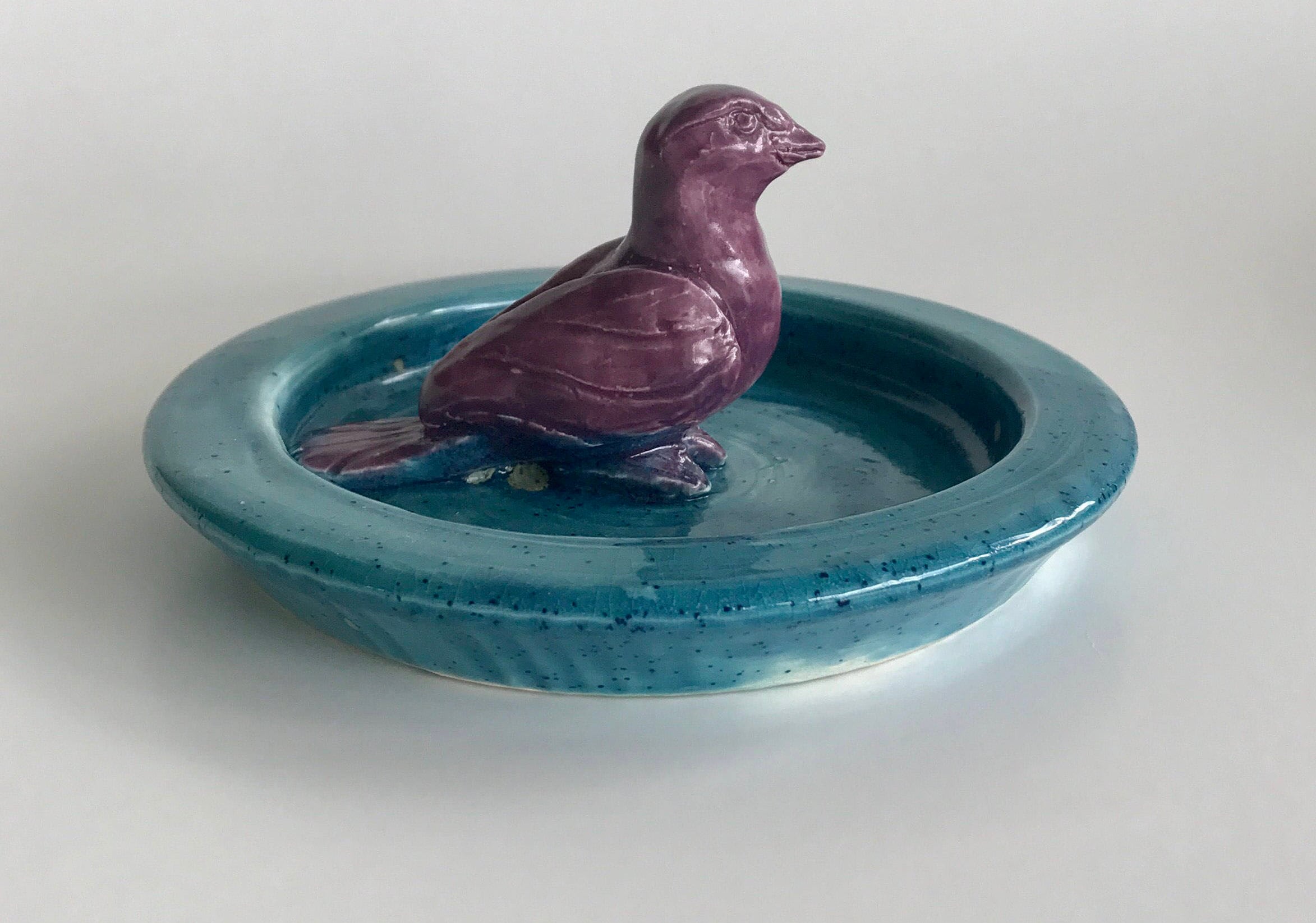 Handmade Ceramic Bird Jewelry Dish