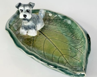 Schnauzer Ring Dish Schnauzer Trinket Dish Ceramic Dish Gift For Mom Gift For Daughter Schnauzer Art Schnauzer Jewelry Dish Schnauzer Mom