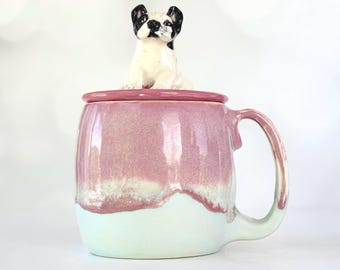 French Bulldog Mug Dog Mom Birthday Mug Gift Coffee Lover mug Birthday Gift Coffee Bar Mug Gift Home Coffee Station Kitchen Decor Pink Mug
