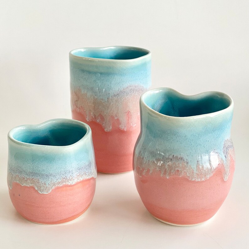 Ceramic Vase Small Vase Mini Vase Mini Flower Vase Pink Etsy