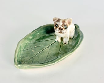 French Bulldog Ring Dish Dog Trinket Dish Ceramic Gift For Mom French Bulldog Art Dog Mom Gift Jewelry Dish French Bulldog Mom Dog Lover