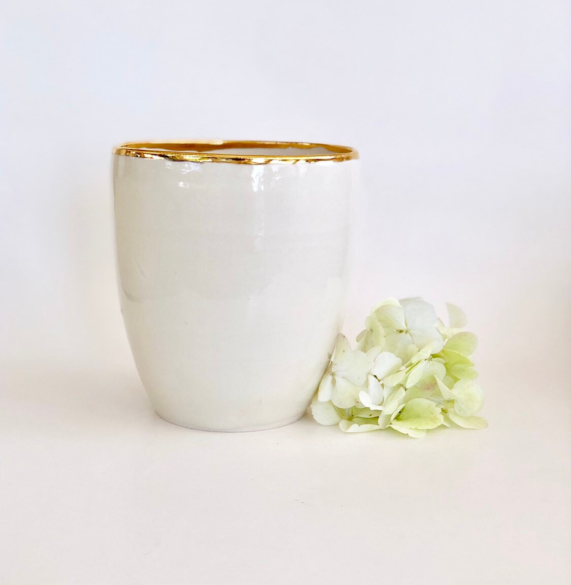 White Vase, Ceramic Vase, Pottery Vase Handmade, Minimalist Flower Vase