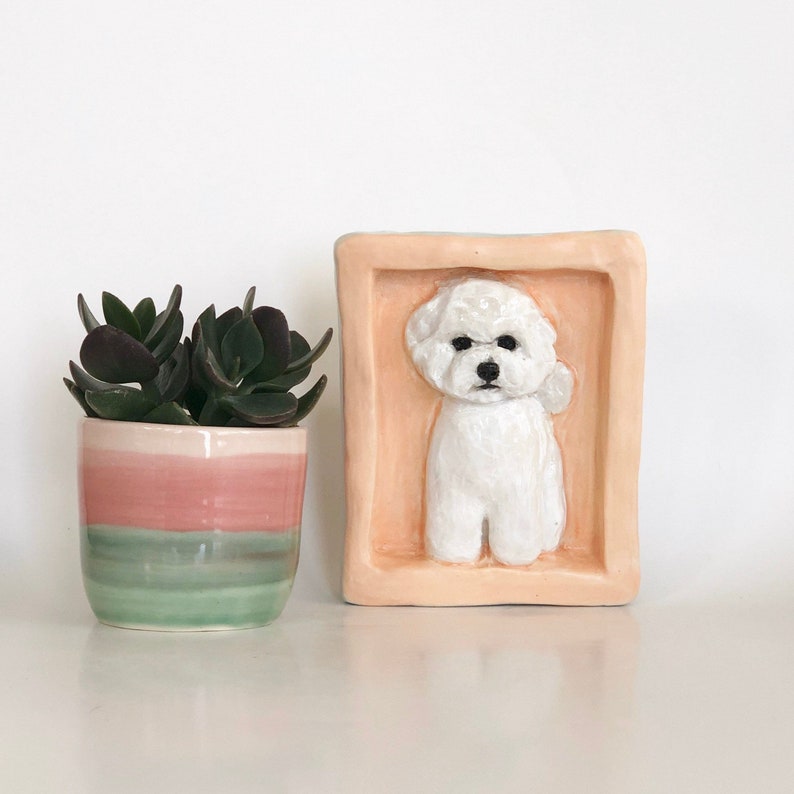 Personalisiertes Hundegeschenk, Hundeportrait, Hundeplakette, neues Haustiergeschenk, Hundedenkmal, Hundeskulptur, Hundedenkmal, Haustiergeschenk, Haustierverlust, Geschenk, Haustierdenkmal Bild 9