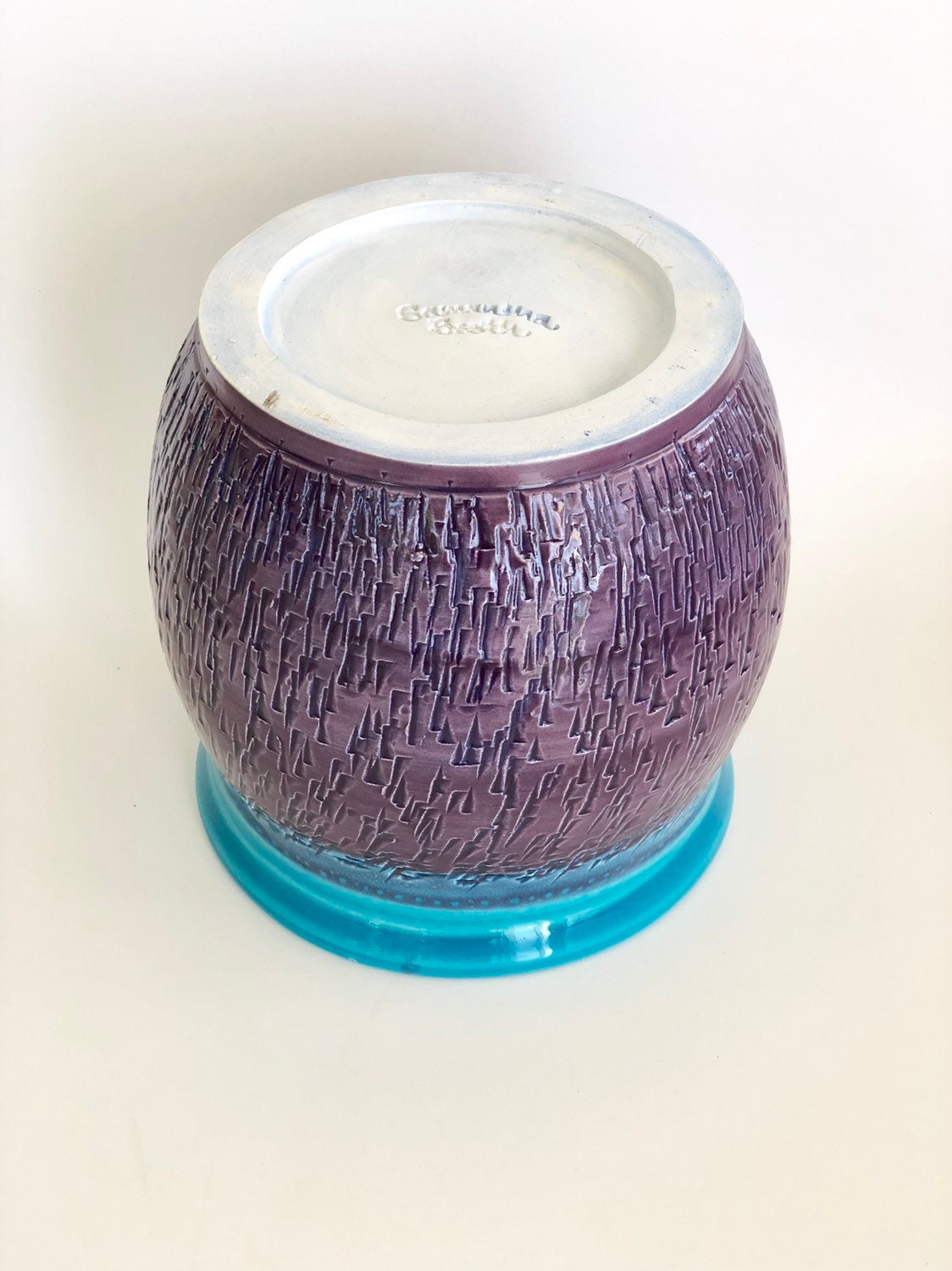 Purple Ceramic Pot