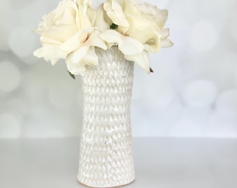Pottery Vase Handmade Tall Vase Mom Birthday Gift Flower Vase Housewarming Vase Tall Ceramic Flower Housewarming Gift Friends Birthday