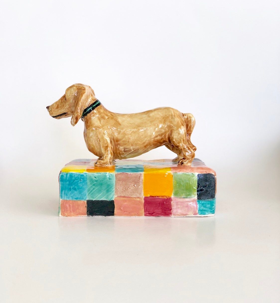 Dachshund Paperweight, Dachshund Art, Dachshund Statue, Dachshund