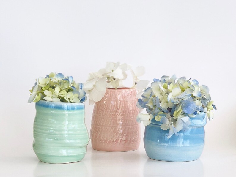 Small Flower Vase Bud Vase Cute Vase Pretty Vase Boho Etsy