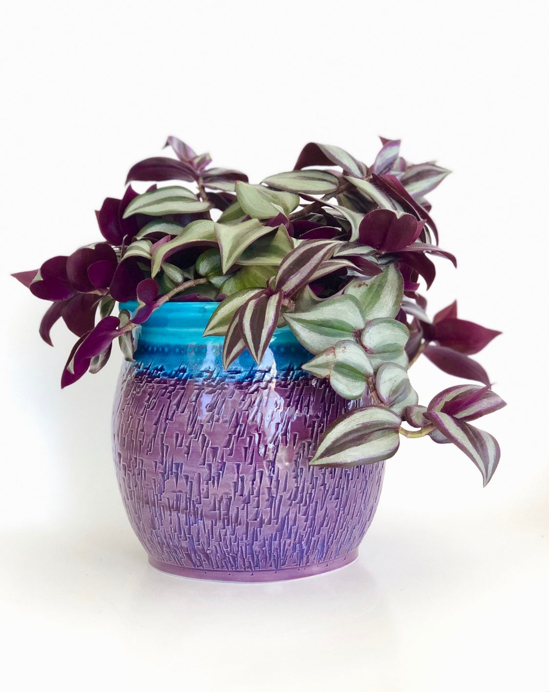 Purple Ceramic Pot