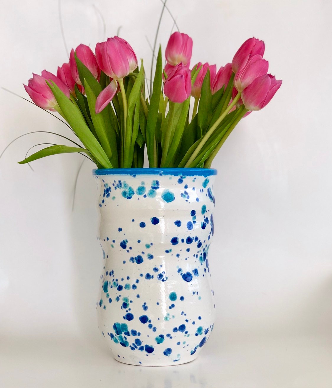 White Blue Vase Blue Flower Vase White Flower Vase Ceramic Vase Il Fullxfull.1915474223 H2go