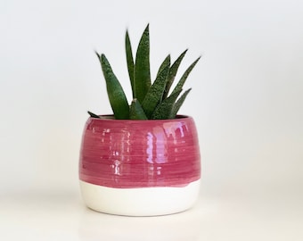 Handmade Ceramic Succulent Planter  Handmade Planter  For Indoor Garden  Plant Gift For Mom