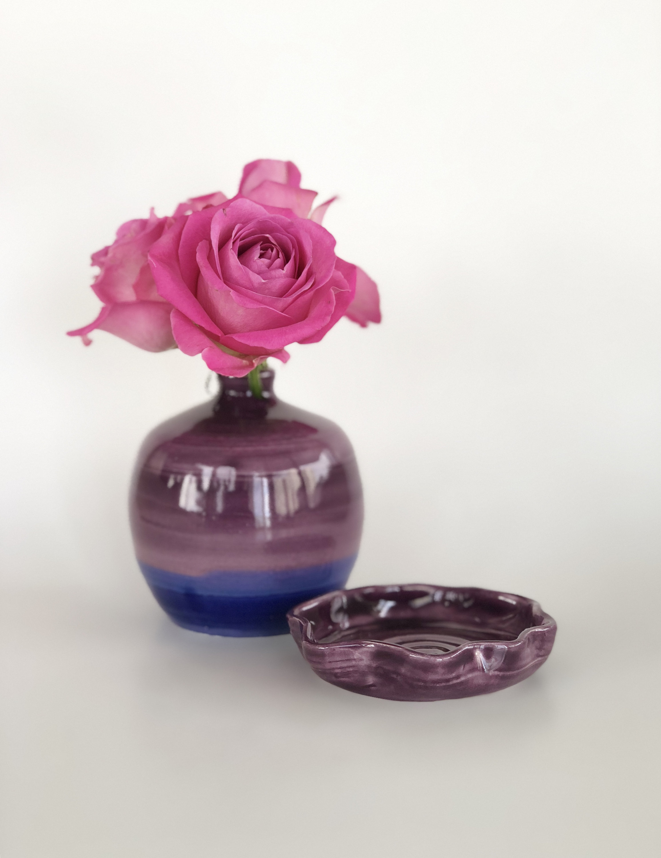 Small Purple Flower Vase