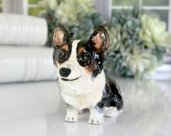 Custom Corgi Gift Pre Order Pet Portrait Gift Dog Ceramic Corgi Dog Sculpture Corgi Memorial Dog Lover Pet Loss Gift Pet Memorial Statue