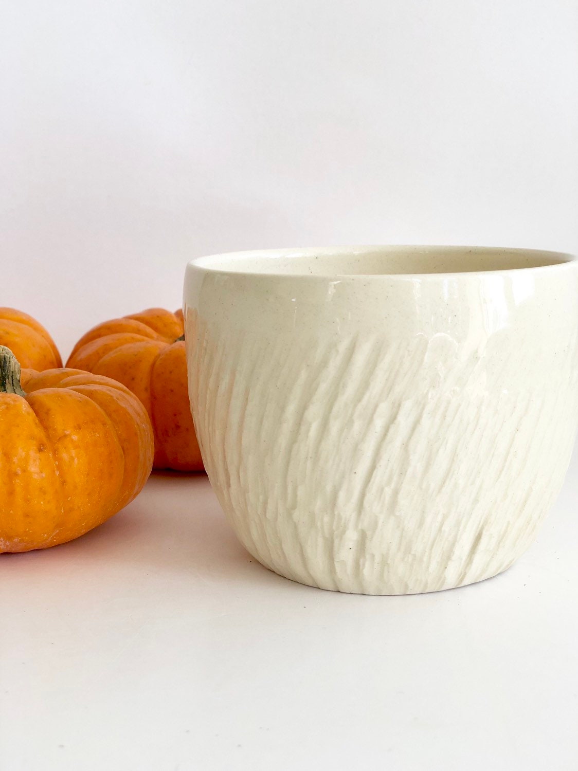 Mini White Planter Pot, Creamy White Planter, White Pot, Off White Planter, Small White Pot