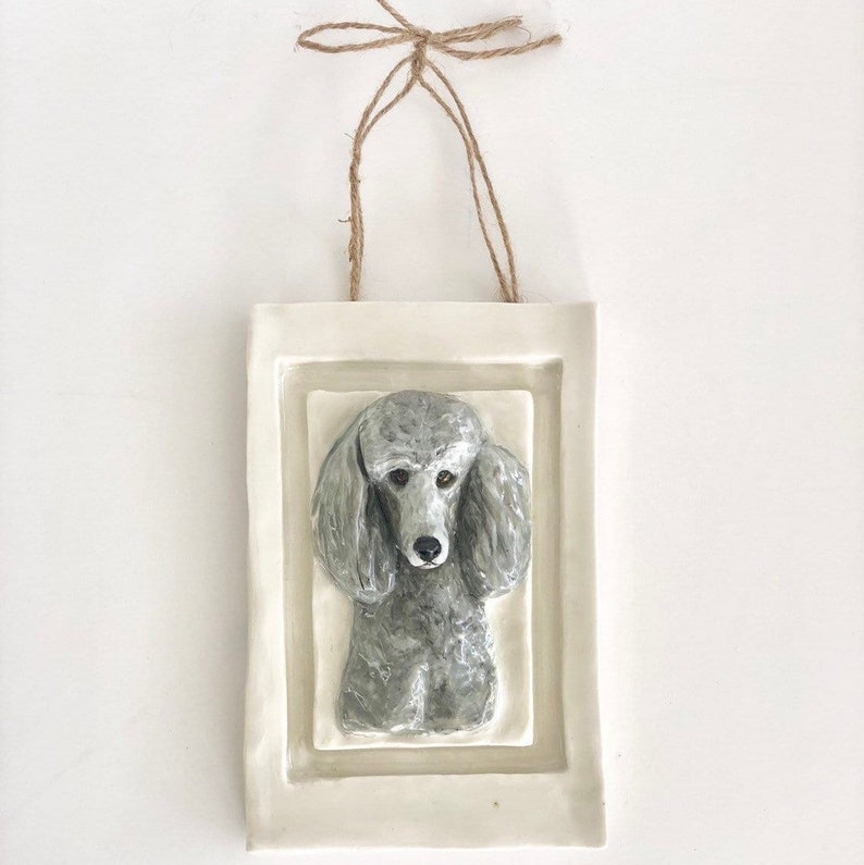 Personalisiertes Hundegeschenk, Hundeportrait, Hundeplakette, neues Haustiergeschenk, Hundedenkmal, Hundeskulptur, Hundedenkmal, Haustiergeschenk, Haustierverlust, Geschenk, Haustierdenkmal Bild 1