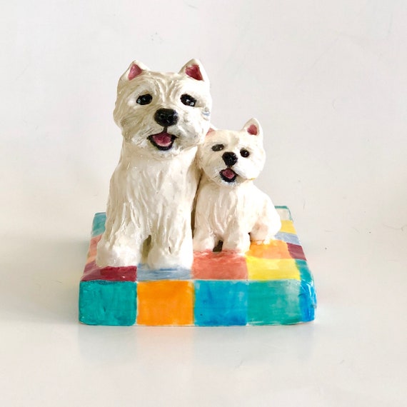 Westie West Highland Terrier Westie Paperweight Westie Etsy