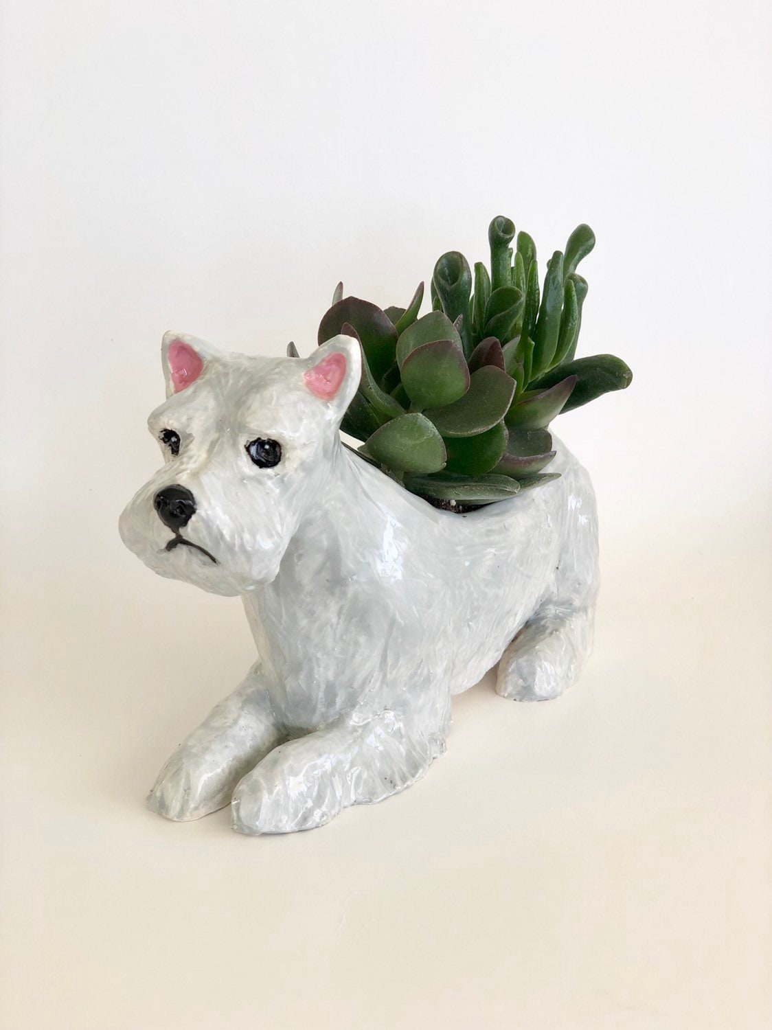 Custom Dog Planter, Personalized Dog Sculpture, Dog Planter, Dog