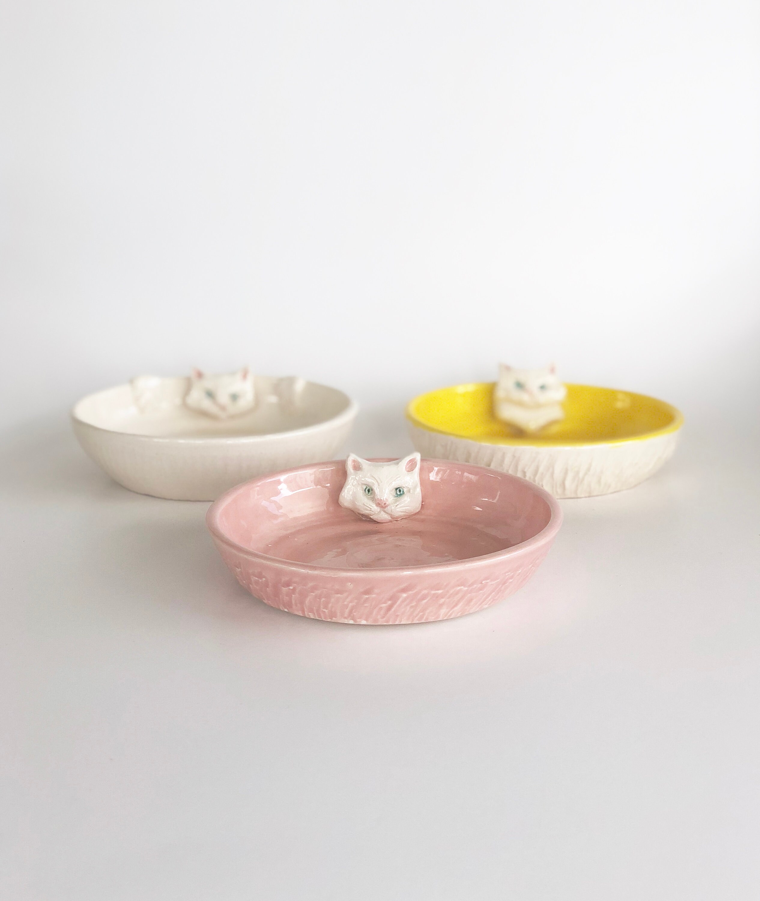 Soap Dish, Cat Ring Dish, Ceramic Soap Dish, Ceramic Cat Ring Dish