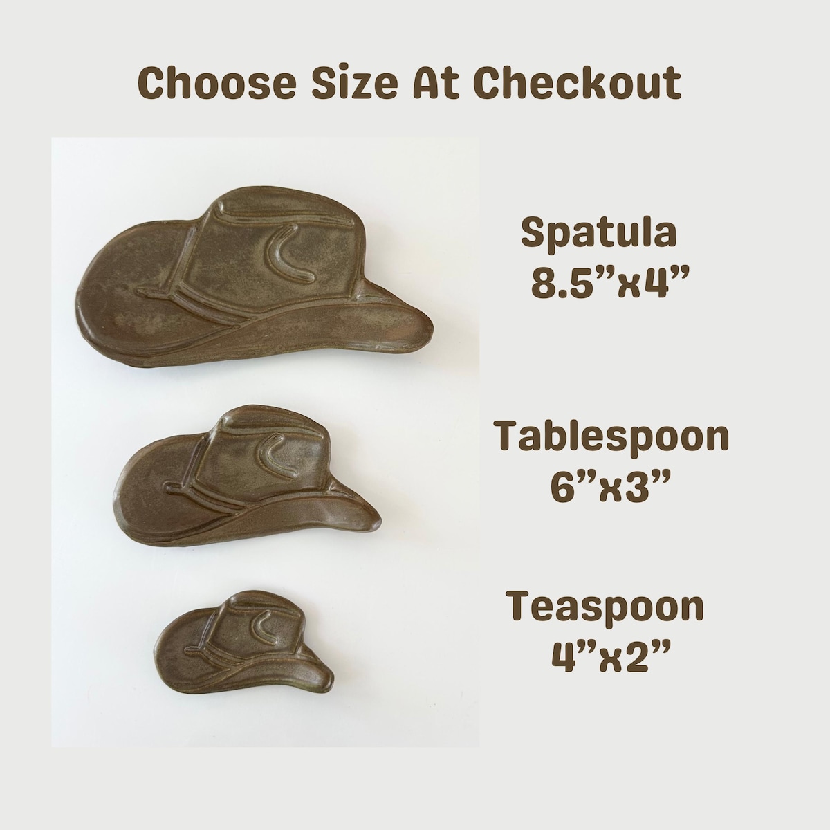 Handmade Ceramic Cowboy Hat Spoon Rest, Texas Ranch Decor - Etsy