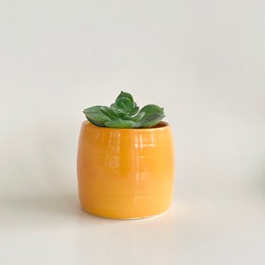 Small Planter, Ceramic Planter, Orange Planter, Small Plant Pot, Plants Pots Indoor, Planter Pot, Plant Pot, Ceramic Pot, Indoor Plant Pot