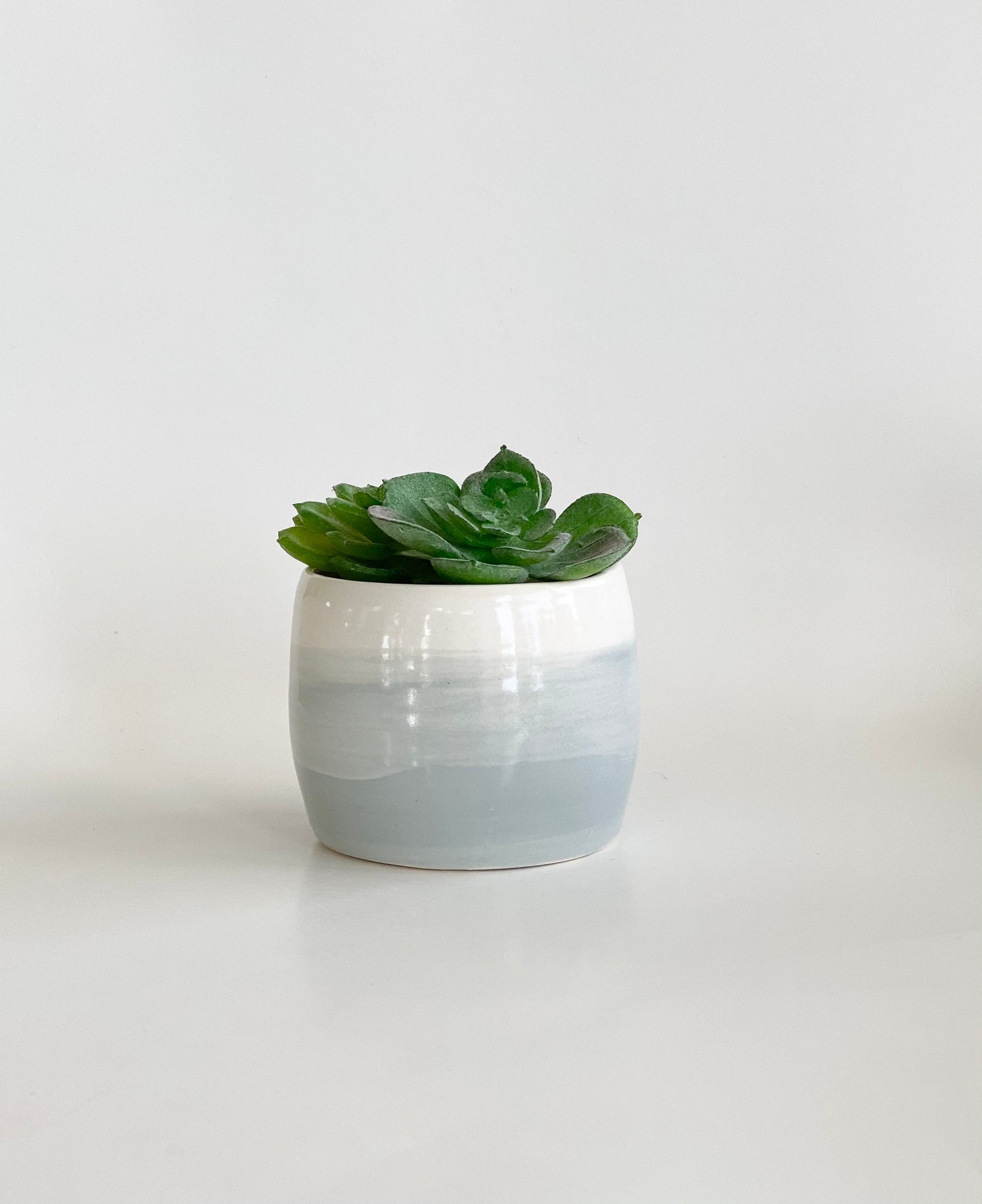 White Gray Planter Pot Gray Pot Gray Planter Succulent Pot Etsy