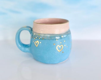 Pottery Mug, Pottery Mug Handmade, Coffee Mug Pottery, Ceramic Mug Handmade Pottery,  Hand Thrown Pottery Mug, Handmade Mug, Pastel Mug