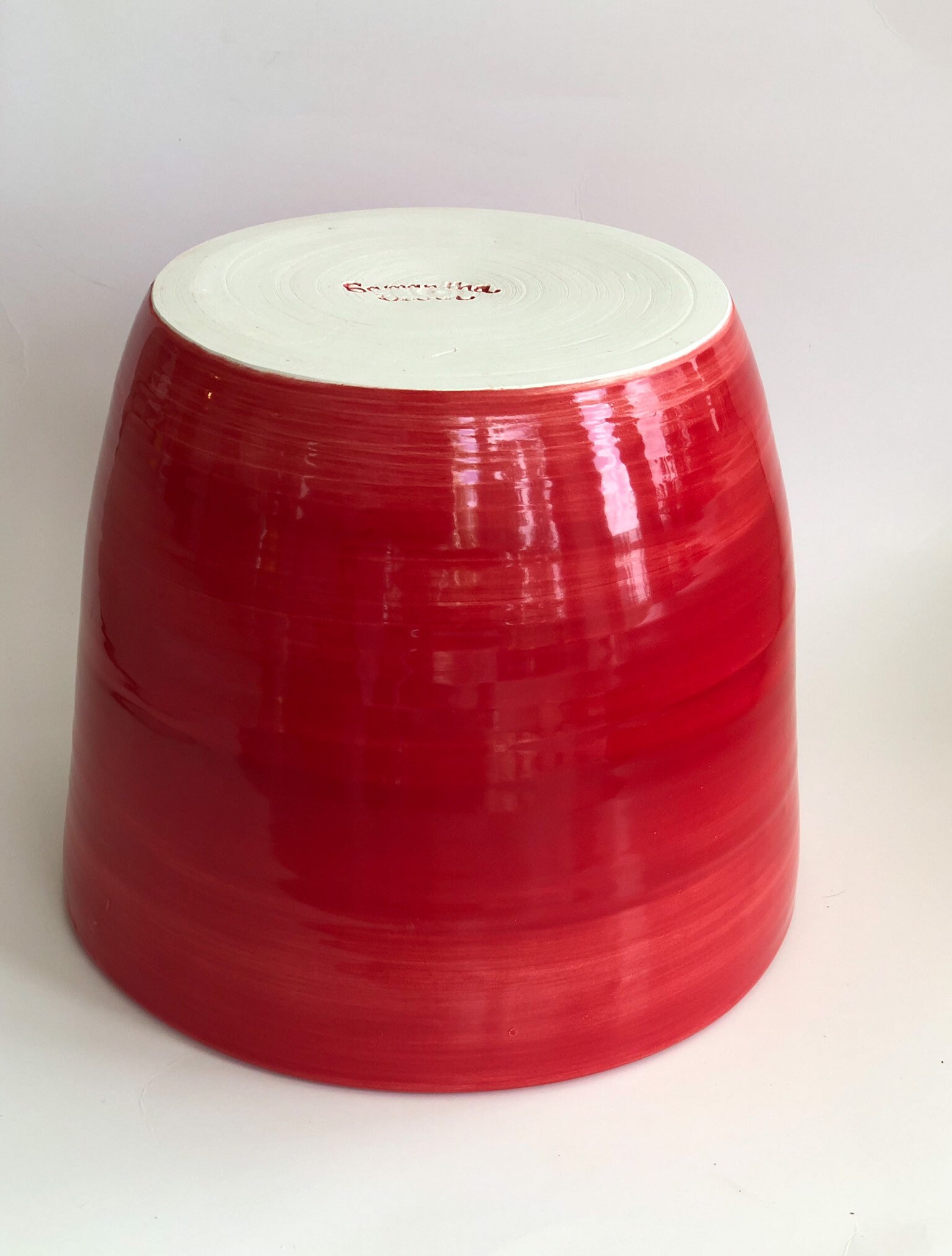 Red Planter No Drainage Holes