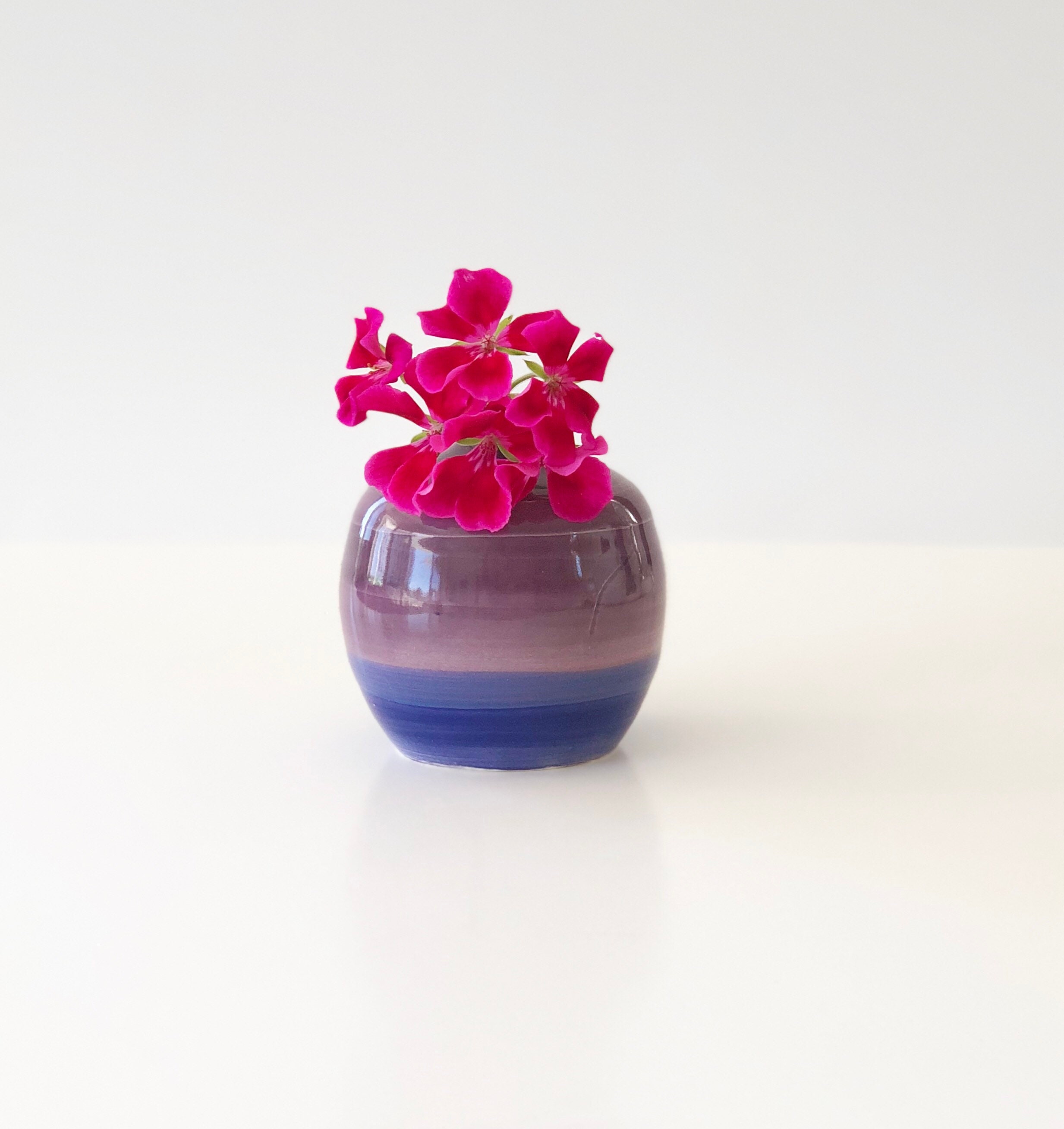 Small Purple Flower Vase