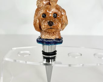 Doodle Wine Stopper Gift Foodie Wine Gift Doodle Lover Gift Dog Mom Gift Wine Lover Gift Wine Connoisseur Gift Golden Doodle Gift Wine