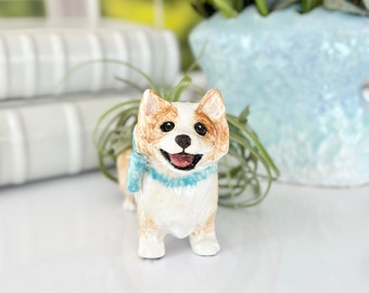 Corgi Gift Mini Air Planter Corgi Dog Mom Garden Indoor Kitchen Window Dog Corgi Puppy Art Small Airplant Pot Mom Corgi Gift Dog Art Home