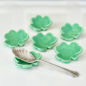 Clover Coffee Spoon Rest St Patricks Day Kitchen Decor Irish Clover Teaspoon Rest Irish Home Coffee Bar Irish Coffee Station St Paddys Decor