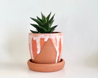 Terracotta Planter  Terracotta Pot  Planter with Drainage  Southwest Decor  Southwest Style  Terracotta Plant Pot  Indoor Pot  Desert Home