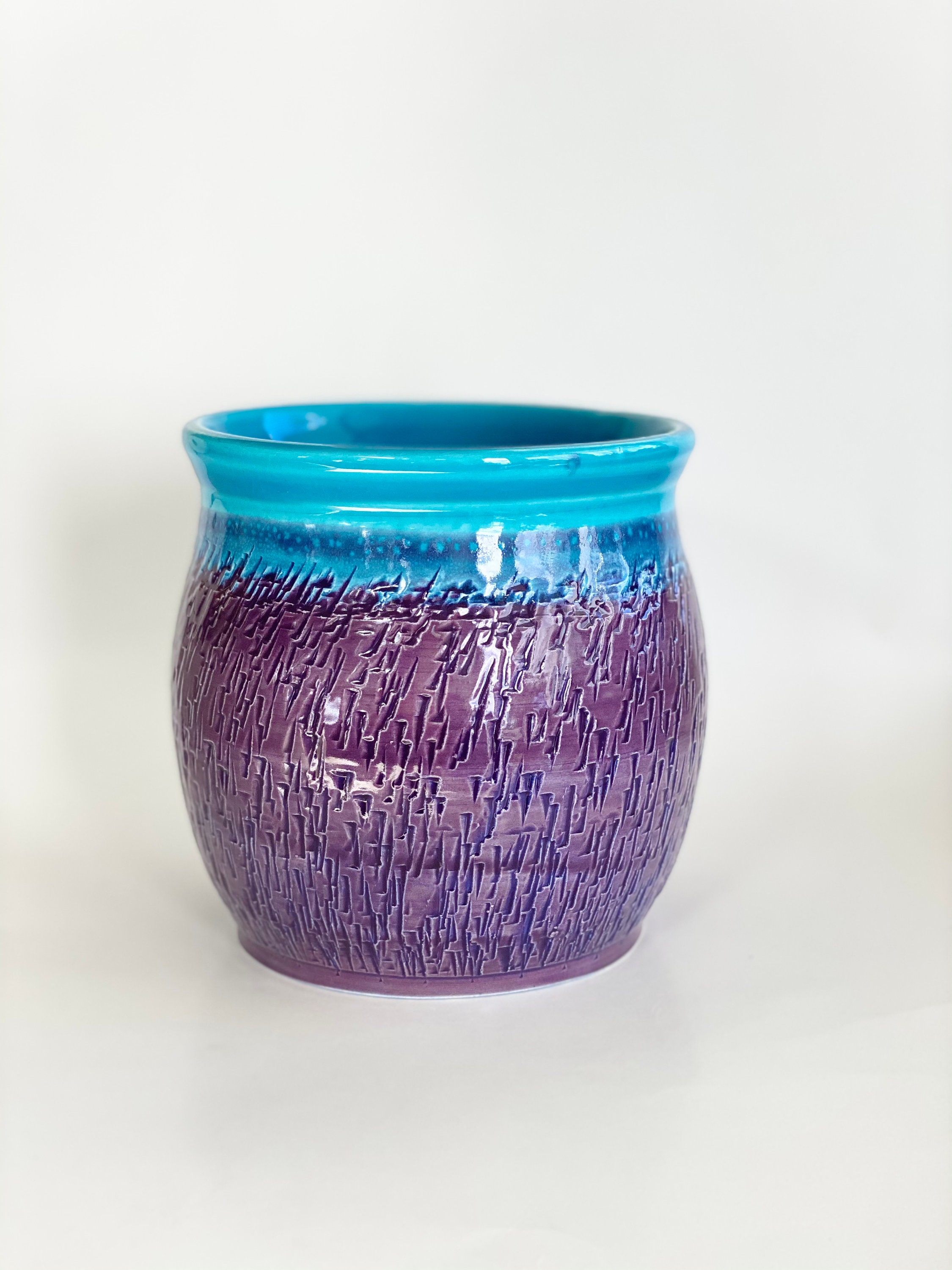Purple Ceramic Pot