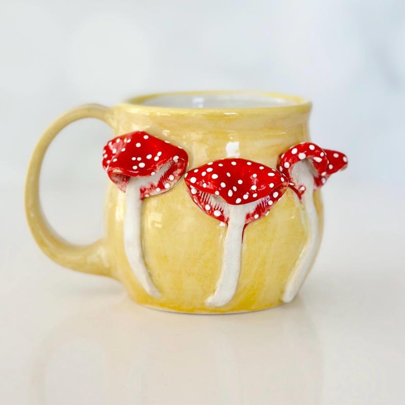 Mushroom Coffee Mug Mushroom Lover Gift Coffee Lover Mushroom Aesthetic Birthday Coffee Bar Mug Mushroom Gift Coffee Station Kitchen Decor