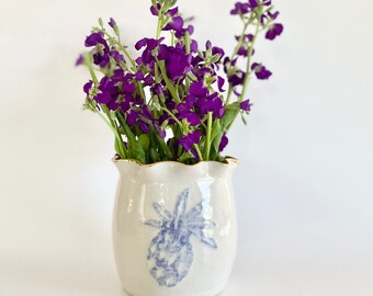 Porcelain Vase, Beige Porcelain Vase, Handmade Beige Vase, Wheel Thrown Vase, Off White Pottery Vase, Ceramic Vase, Country Kitchen
