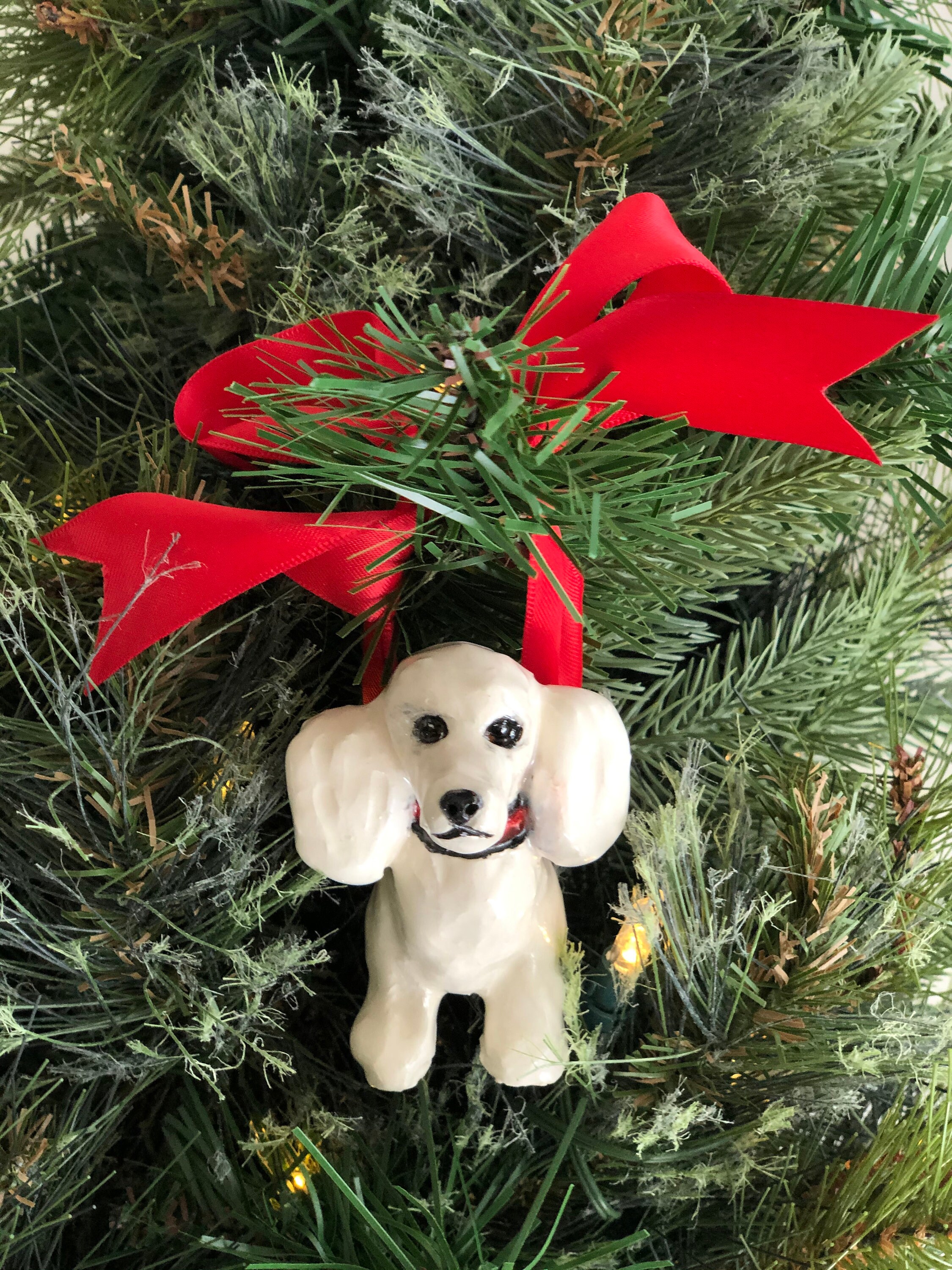 Handmade Poodle Christmas Ornament Poodle Ornament Poodle Etsy Poodle Christmas Ornaments