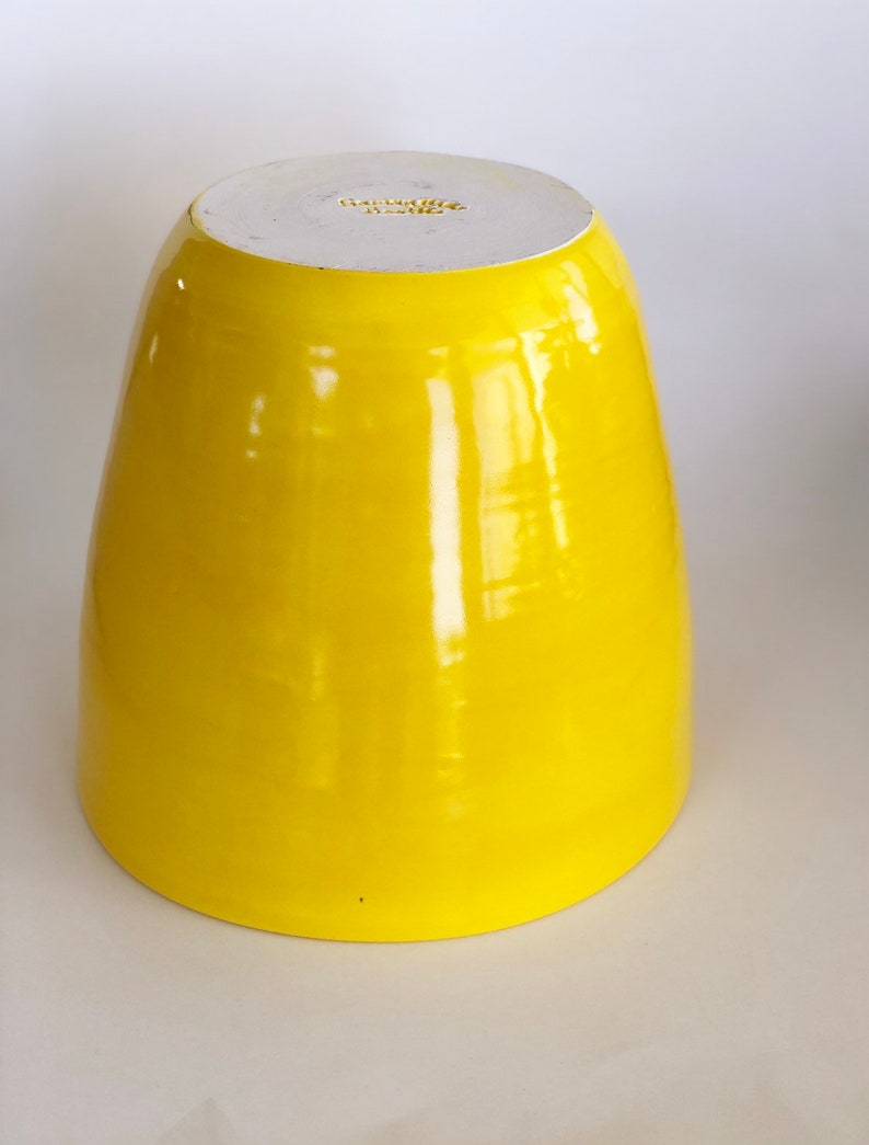 Yellow Planter No Drainage Holes