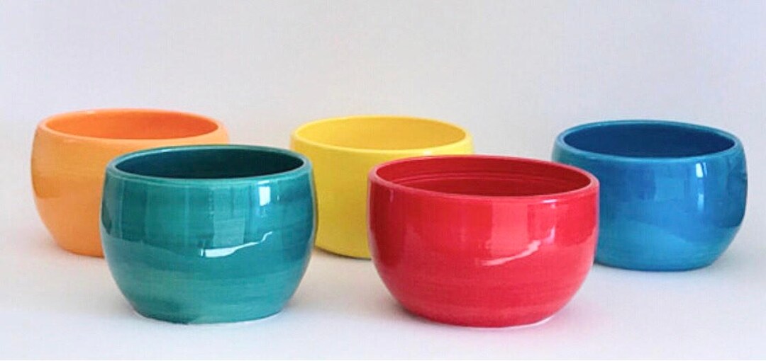 Handmade Ceramic Bowls Pottery Bowl Chef Gift Foodie Gift Colorful